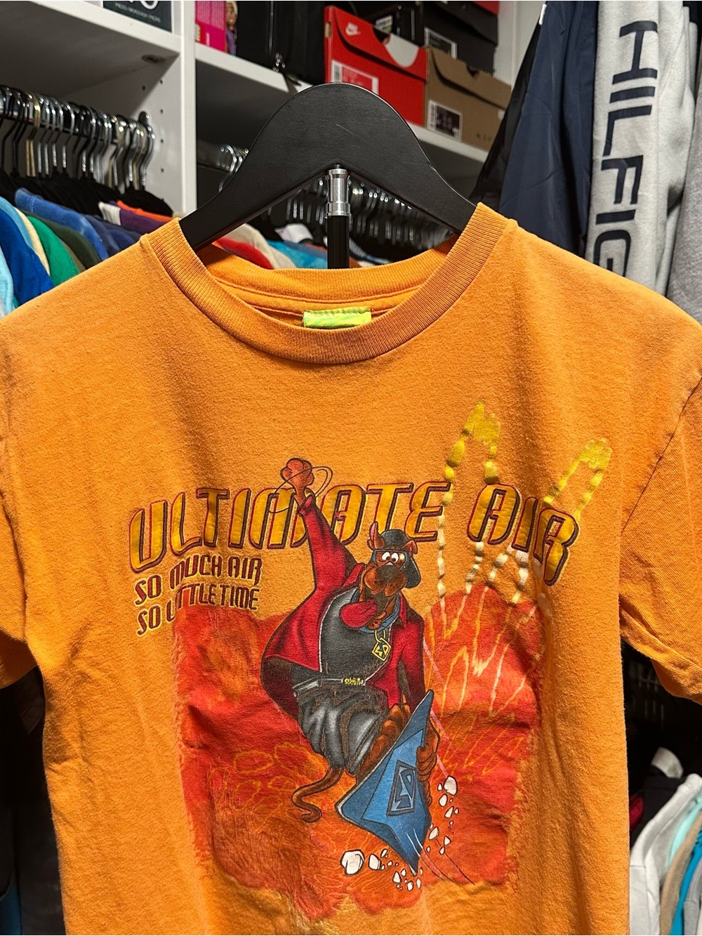 Vintage Y2K 2002 Youth Scooby Doo Skateboard T-shirt Size Medium